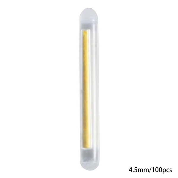 100 st ljusa fiskespön flyter för utomhusbruk, tunga och hållbara fiskeflottörer för flod och bäck 4.5mm