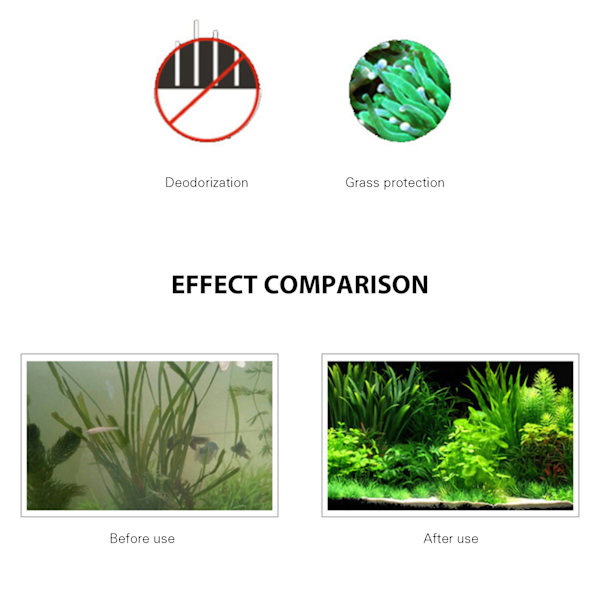 Aquarium Water Clarifier 5PCS Effektivt vattenrenande pulver för akvarium