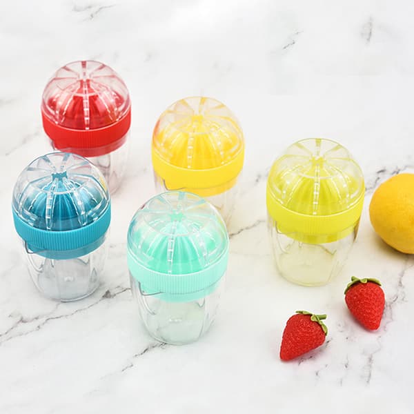 PP Plast Apelsin Juicer Citronpress Pressfrukt Juicing Cup Mini Manuell Juicer Blue Color Box