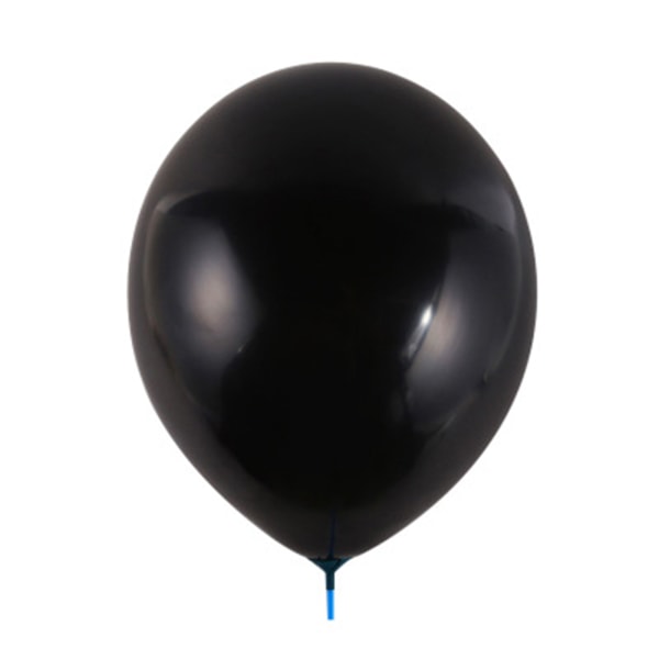 100 st Macaron färgdekorationsballong stor återanvändbar latexballong för bröllopsfödelsedagsfest enfärgad 10 tum Black
