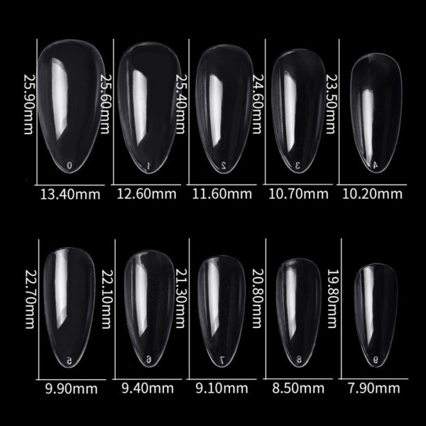 500 bitar Balett Nageltips Bit Set Mode Enkel Mjuk Nagellapp För Kvinnor Kvinna Gj0433 21