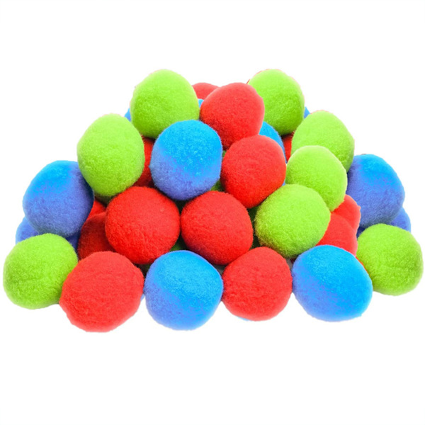 60st flytande vattenstänkbollar Bärbara återanvändbara vattenbollar för simbassäng 60pcs
