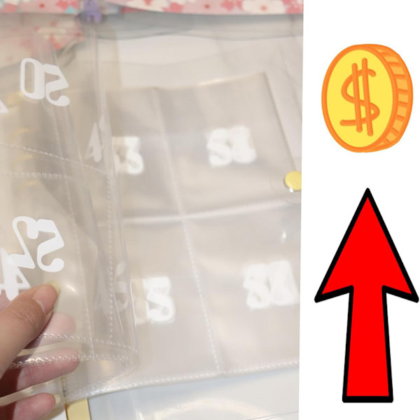 100 kuvert utmaningar anteckningsbok med cover Spara 5050 dollar på 100 dagars sätt present till födelsedag Purple