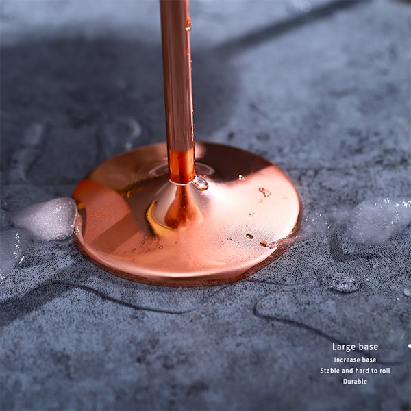 Rostfritt stål Champagnekopp Vinglas Cocktailglas Metall Vinglas Bar Restaurang Goblet Rose Gold 530ml
