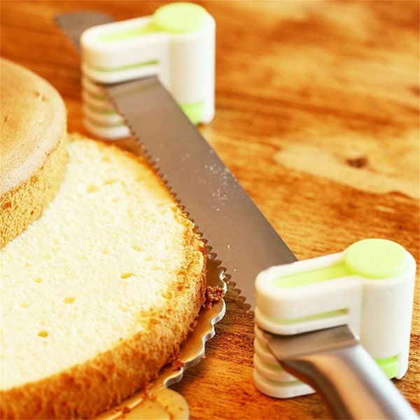 4ST Tårtutjämnare Slicer 5 olika tjocklekar Bröd Rostat bröd Skärfixator Praktiska köksprylar 4PCS