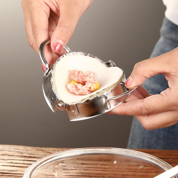 Tillverkningsverktyg för dumpling i rostfritt stål Slitstark DIY- mould för matlagning i köket