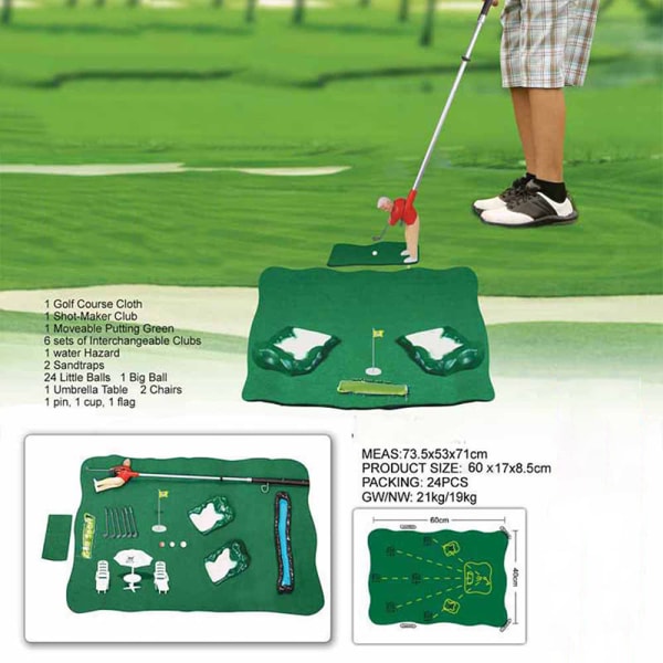 Inomhus Golfspel Mini Golf Set för Barn Vuxna Kontor Leksaker Spel