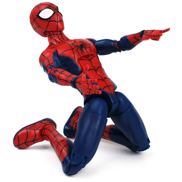 Marvel Avengers Actionfigurer Spiderman Spider Kvinna Gwen Stacy Venom Svart Spider-man Miles Morales Modellleksaker för barn E
