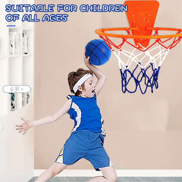 Handleshh Silents Basketball Bärbara mjuka studsbollar för inomhusaktiviteter Yellow 18cm