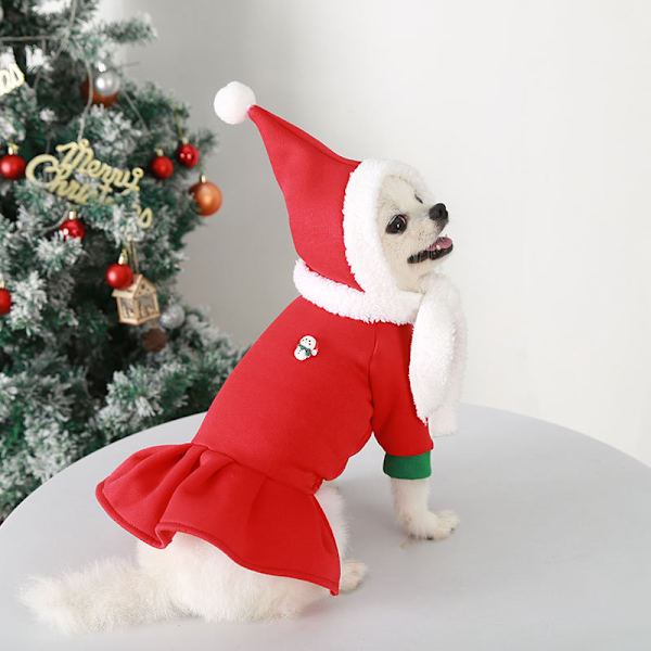 Husdjurskläder Jul Transfiguration Dogs Shirt Klassisk Söt Rolig Bekväma kläder för hund Red L