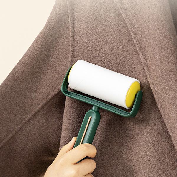 Sticky Lint Roller Fluff Cleaner Remover med cover avdragbar smutsdekal Rengöringstillbehör för kläder soffa husdjurshår White