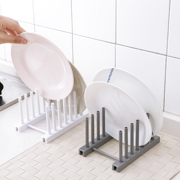 Organizer Gryta Lock Ställ Rostfritt stål Skedhållare Gryta Lock Hylla Matlagning Diskhylla Cover Stativ Kök Gray