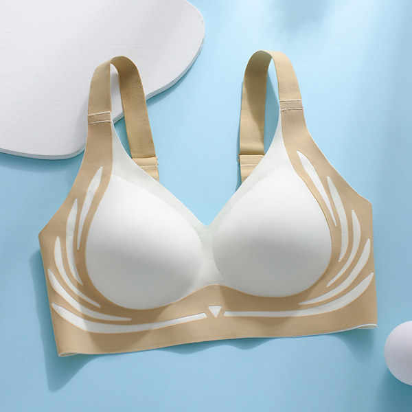 Lyftande Anti-Slappande Trådlös Push-Up BH Maskintvättbar Komfortunderkläder för Matchande Kläder Mint Green 2XL