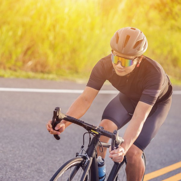 Polariserade sportsolglasögon med UV400-skydd för cykling Bright White