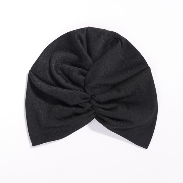 Stretch turbanhatt med korsade vridna design Bekväm mångsidig huvudbonad för damer Khaki