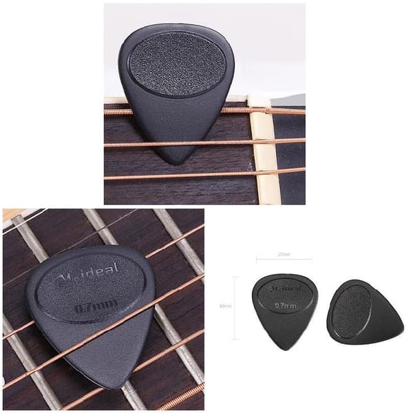 10 st Plockar 0,7 mm tjocklek Tillbehör Hållbar för elgitarr bas Ukulele Black