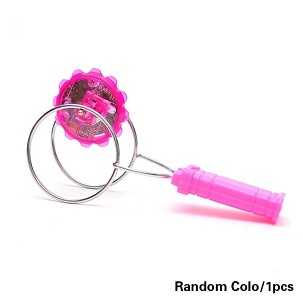 LED Light-Up Fidgets Spinners Magnetgyroskop Bärbar lätt antistressleksak för barn Pojke Flicka Random Color 1pc
