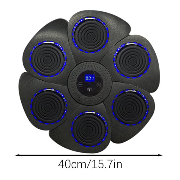 Smart Music Boxningsmaskin Väggmål Bluetooth-kompatibel Träningsutrustning Med Boxningshandskar Black Wind Car Model