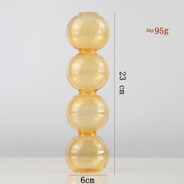 Glas Blomflaska Färg Transparent Enkla skrivbordsdekorationer Vardagsrum Hydroponiskt arrangemang Dekoration Hantverk Transparent