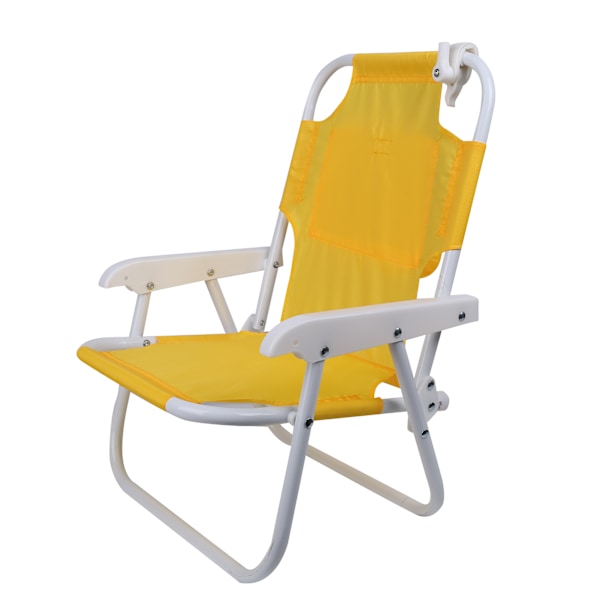 Solstolar och paraplyer Utomhus strandfällbara multifunktionella bärbara solstolar för barn Yellow