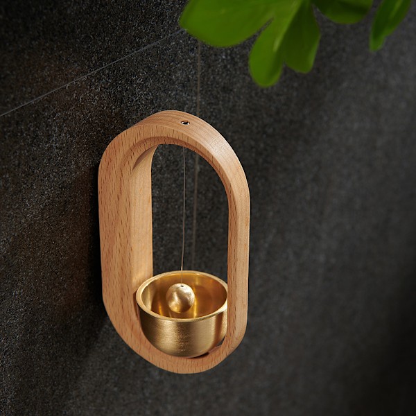 Trä Mässing Dörrklocka Magnetic Windchime B
