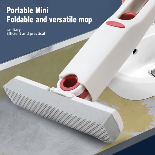 Vikbar minimopp Bärbar superabsorberande bordsmopp Flexibel handtvättfri svampmopp B