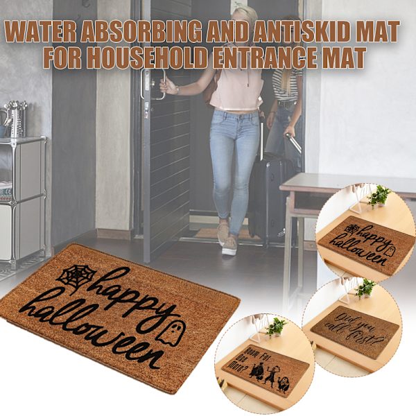 Slitstark dörrmatta Lätt att rengöra inomhus utomhus golvmattor för entré Terrass Halkfri Söt tryckmatta ytterdörr matta A08 60*40cm