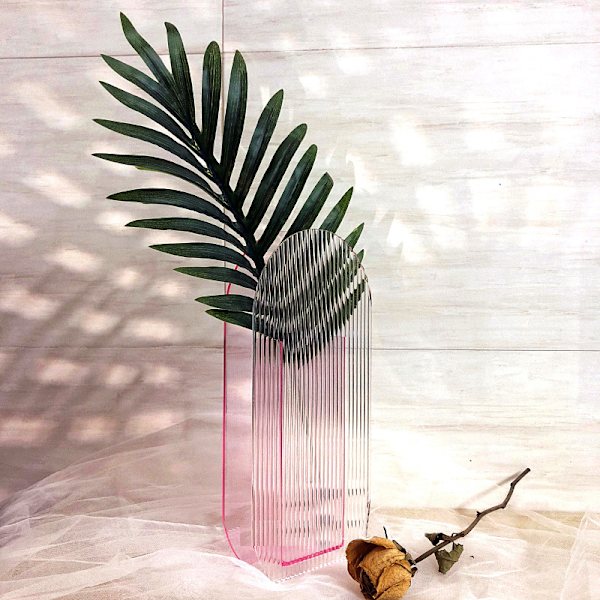Blomvas färgglad modern samtida design blommig behållare dekoration för hemmakontoret Multicolour