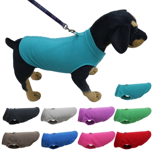 Dog Warm Jumpers för vintern Snygg enkel husdjursvärmande tröja för husdjur Coffee M