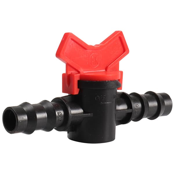 16PE Micro Sprinkler Bevattning Droppbevattning Rör Bypass ventil Switch Connector Trädgårdsredskap A