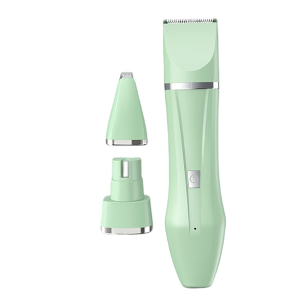 Multi In 1 Kæledyrspote Trimmer Genopladelig Vandtæt Kæledyrspleje Barbermaskine Digital Display Professionel Kæledyrsklipper Til Hunde Kat Mint Green 3 in 1