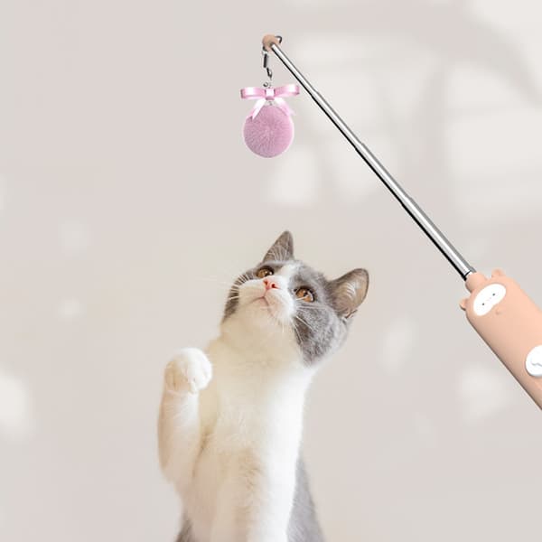 Teleskopisk Cat Pointer Toy USB Uppladdningsbar Infraröd Laser Light Funny Cat Stick Laser Pointer Blue