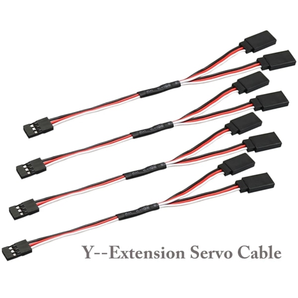 30-kärnig/60-kärnig servoförlängningskabel Y-kabel hane till hona förlängningsledningar för R C-helikoptrar 30 Core Black 100cm