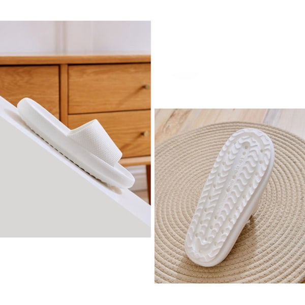 Halkfria tofflor med tjock botten Andas bekväma sandaler för utomhusbruk inomhus Green 4445