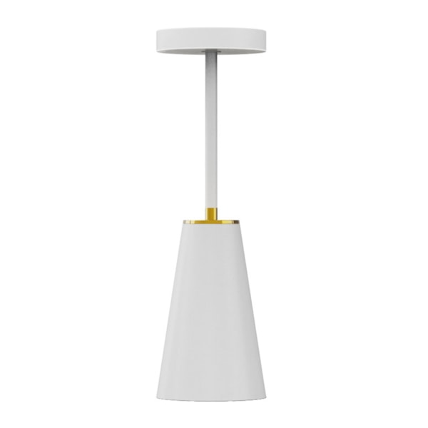 Trådlös bordslampa med pekknapp Uppladdningsbar modern design skrivbordslampa för bar hem sovrum White