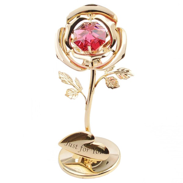 Jul Alla hjärtans dag Present Creatives Plating 24K Gold Leaf Rose Gift Gold