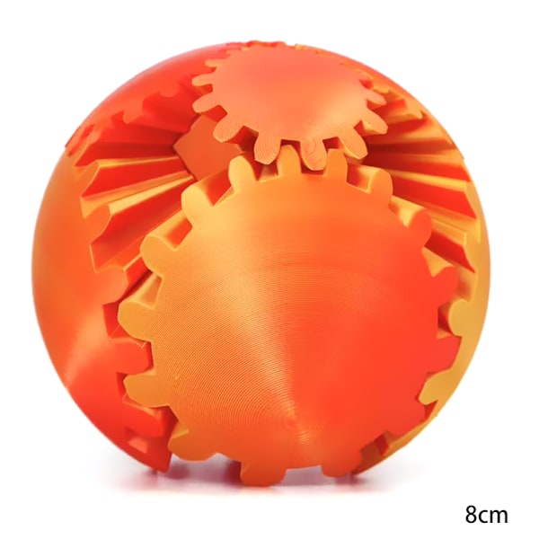 3D-tryckt boll roterande fidgets spinners boll rolig 3D-tryckt stressavlastande leksak för barn vuxna K 8x8cm