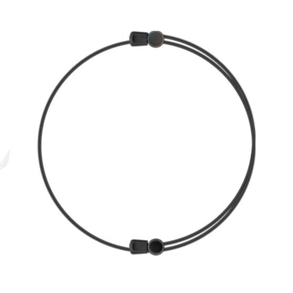 Damkläder Skärbälte Justerbart kläder Krympband för inomhus Black Oversized