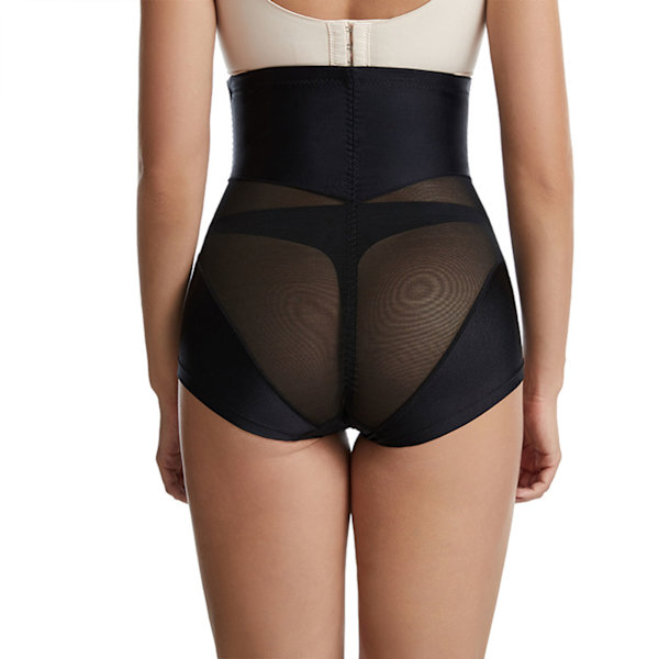 Kvinnor Shapewear High Waist Postpartum Slips Magekontroll Kompressionstrosor Black 2XL