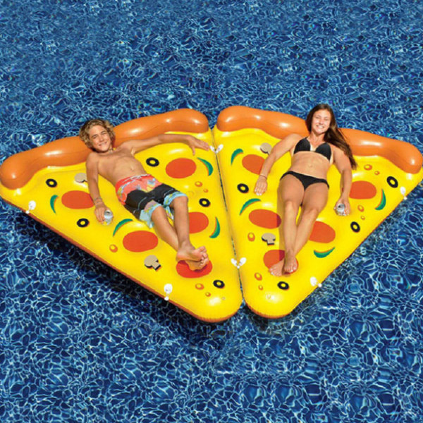 Inflation Simma Pizzasäng Återanvändbar Pool Lounge Pad för inomhuspool B