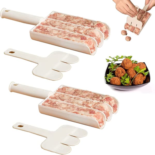 Trippel Köttbullar Makare Köttbulleform Kök Stencil Köttbulletång 1pc