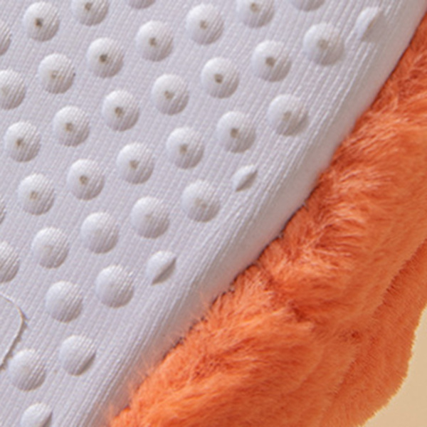 Lyxiga mjuka pälstofflor för kvinnor Mode inomhusskor med tjocka sulor grå 25.5cm