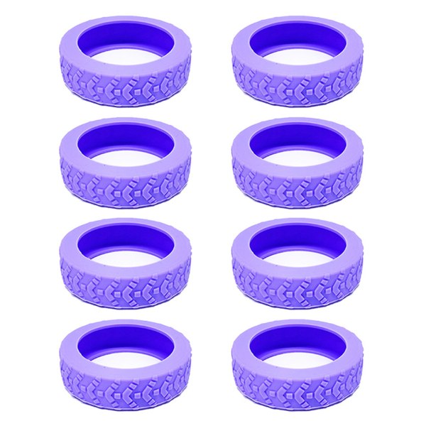 8st Case Hjulskyddsskydd Lågljudsvagnar Väska Case Skydd för stolhjul Purple