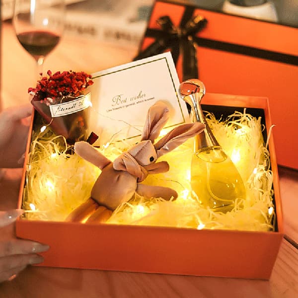 Julklappslåda med pilbåge/julpapperspåse för juldekorativ inslagning för julklappsförpackningar 20*18*8CM