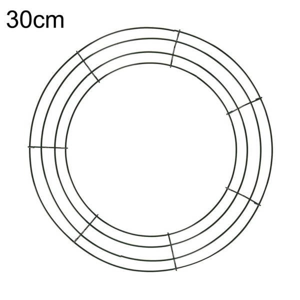 Runda jul Metall Järn Krans Ring Ram DIY Bröllop Xmas Party Dörrdekor 30cm