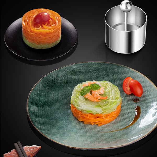 Rund risbollform i rostfritt stål Mould rengöring Form för matlagning Bakning Medium