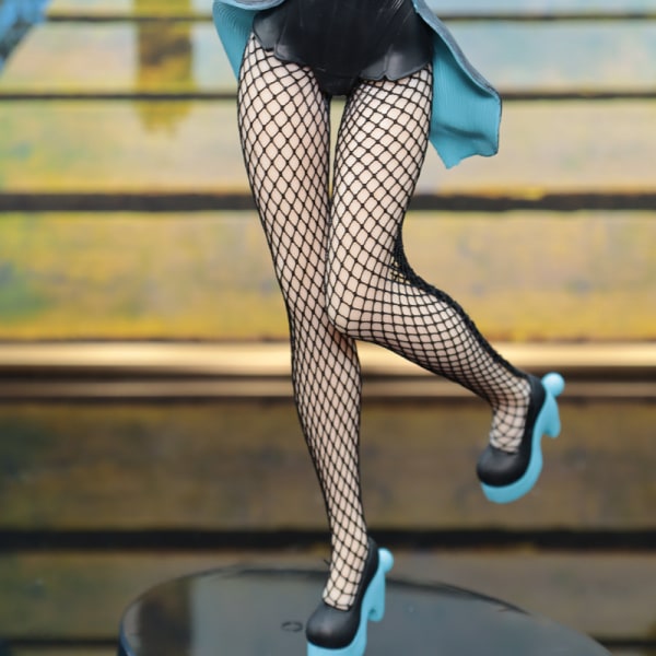 Hatsune Miku Modell Anime Figurine Samlarföremål Söt bilinteriör Tårta Toppdekor För Fans 29cm Black