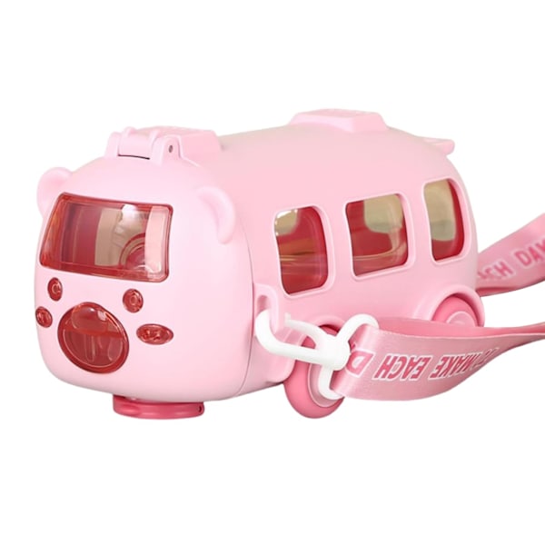 Lasten Autopilli Vesikuppi Kesän Söpö Bussivesipullo Olkahihnalla Lapsille Pink