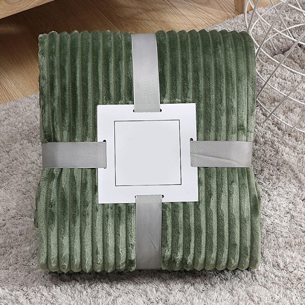 Stor flanell fleece filt 100x150cm Polyester Mjuk Mysig Lätt Lyx Sängfilt För Kvinnor Män Och Barn Grass Green