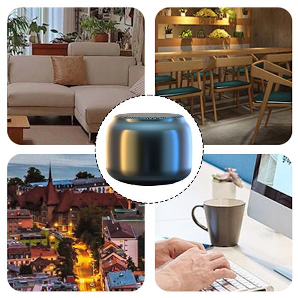 Bärbar Trådlös Mini-högtalare Slitstark Amplifieds-högtalare för hemmapoolresor Rose Gold